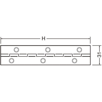 二枚合長丁番 BS-2 シロクマ