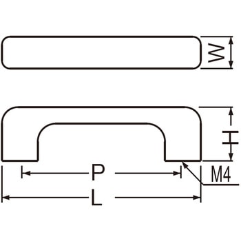 自然木角形ハンドル HW-7 シロクマ