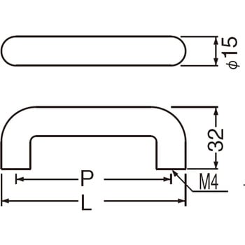 自然木丸棒ハンドル HW-10 シロクマ