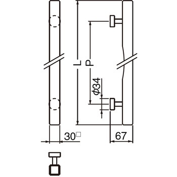 角棒取手 No.190 シロクマ