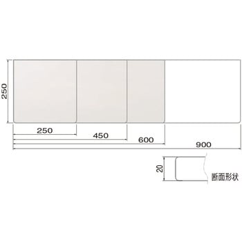 集成材棚板B形 TG-100 シロクマ
