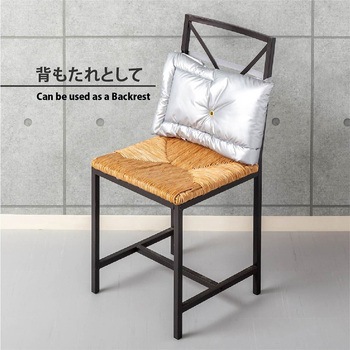 日本防炎協会認定 アルミ防災クッション シルバー ガマカ工業