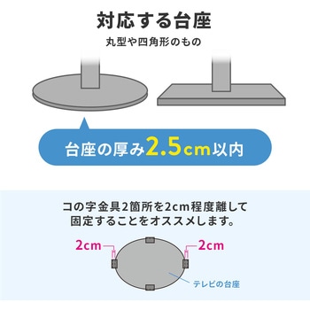 耐震用ストッパー 大型テレビ用 サンワダイレクト