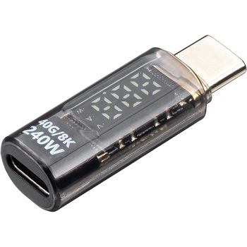 アダプタ USB TypeC デジタル表示付き サンワダイレクト