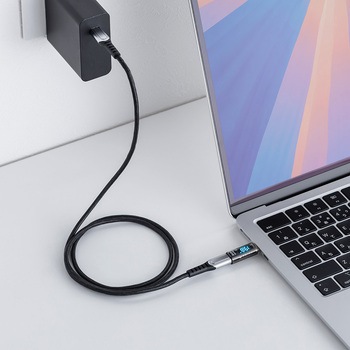 アダプタ USB TypeC デジタル表示付き サンワダイレクト