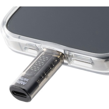 アダプタ USB TypeC デジタル表示付き サンワダイレクト