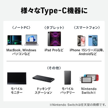 アダプタ USB TypeC デジタル表示付き サンワダイレクト