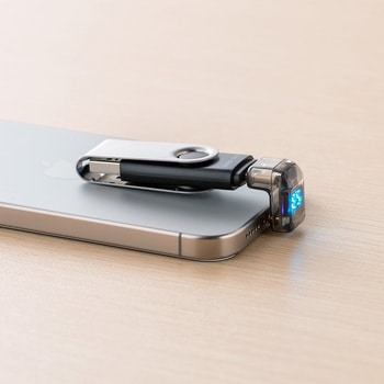 アダプタ USB TypeC デジタル表示付き サンワダイレクト