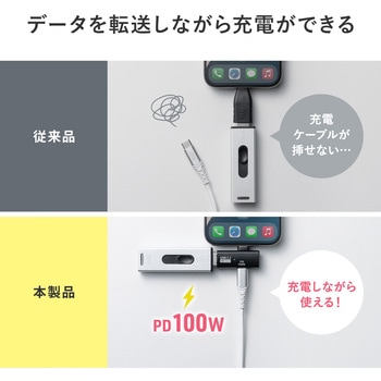 USB TypeCアダプタ USB 10Gbps 変換用 サンワダイレクト