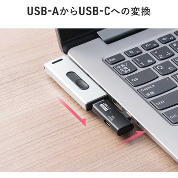 USB TypeCアダプタ USB 10Gbps 変換用 サンワダイレクト