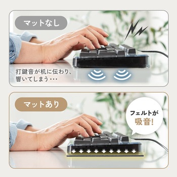 マット 打音軽減 キーボード用 サンワダイレクト