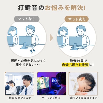 マット 打音軽減 キーボード用 サンワダイレクト