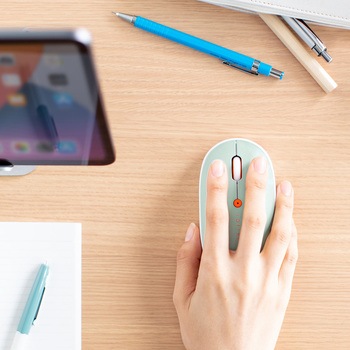 ブルーLEDマウス Bluetooth/ワイヤレス 充電式 サンワダイレクト