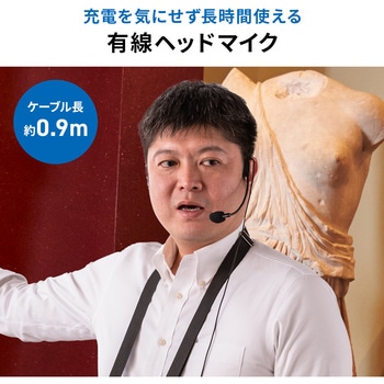 マイク ケーブル/ヘッドタイプ 400-SP115用 サンワダイレクト