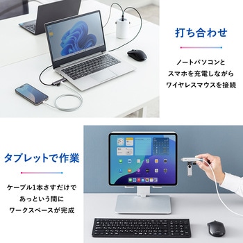 USBハブ USB 5Gbps ケーブル一体型 サンワダイレクト