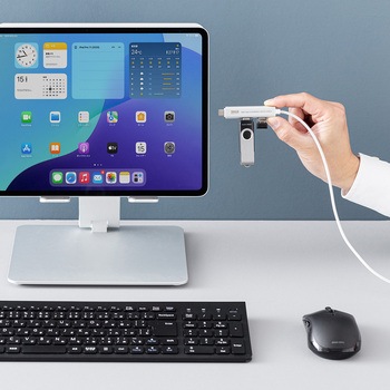USBハブ USB 5Gbps ケーブル一体型 サンワダイレクト