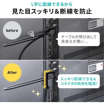 HDMIアダプタ L型(左) マグネット サンワダイレクト