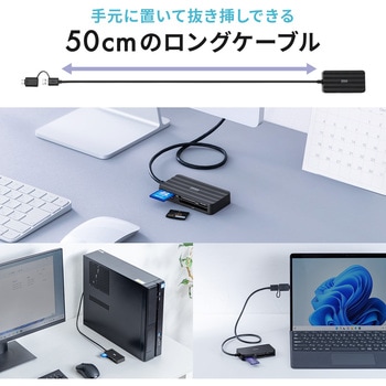 カードリーダー USB 5Gbps サンワダイレクト