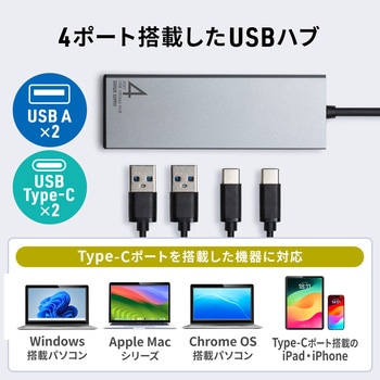 USBハブ USB TypeC サンワダイレクト