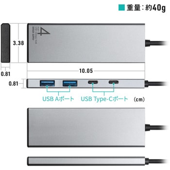 USBハブ USB TypeC サンワダイレクト