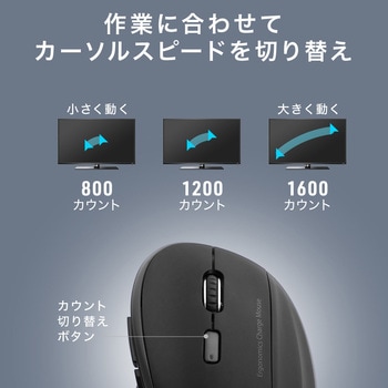 ブルーLEDマウス Bluetooth/ワイヤレス 静音充電式 サンワダイレクト
