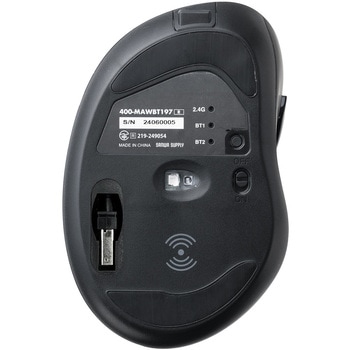 ブルーLEDマウス Bluetooth/ワイヤレス 静音充電式 サンワダイレクト