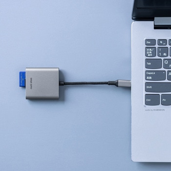 カードリーダー USB TypeC USB PD充電対応 サンワダイレクト