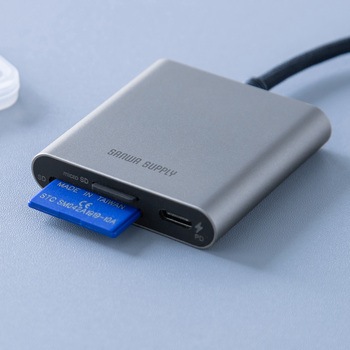 カードリーダー USB TypeC USB PD充電対応 サンワダイレクト