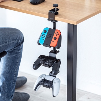 スタンド ゲームパッド用 クランプ付き サンワダイレクト