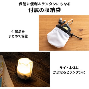 LEDライト カラビナ付き 充電式 サンワダイレクト