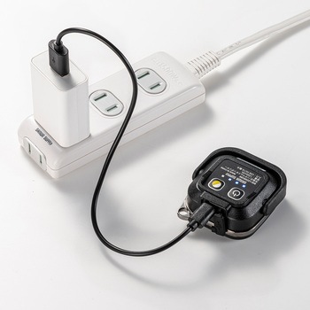 LEDライト カラビナ付き 充電式 サンワダイレクト