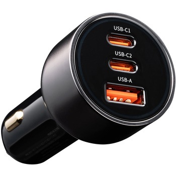 カーチャージャー USB Power Delivery対応 PD65W/33W+30W サンワダイレクト