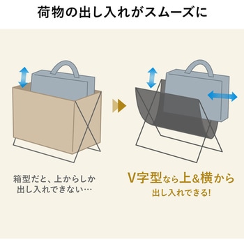 手荷物入れ 折りたたみ式 サンワダイレクト