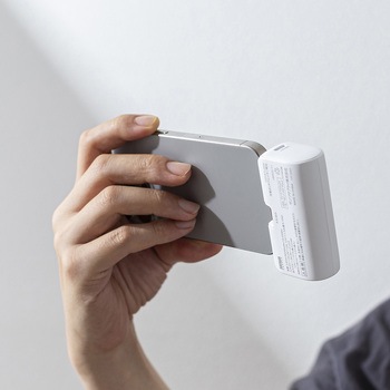 モバイルバッテリー 5000mAh プラグ一体型 サンワダイレクト