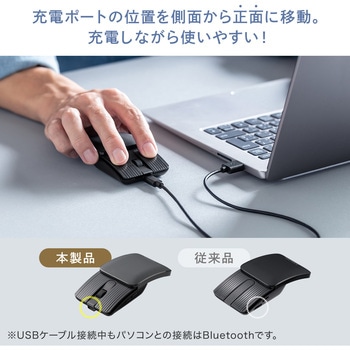 ブルーLEDマウス Bluetooth 5.2 静音 サンワダイレクト