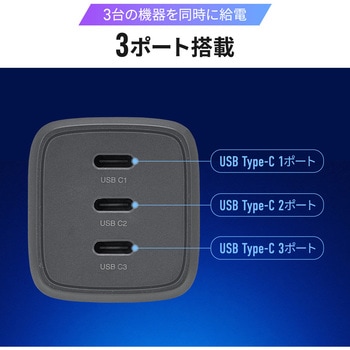 AC充電器 USB Power Delivery対応 67W サンワダイレクト