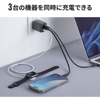 AC充電器 USB Power Delivery対応 67W サンワダイレクト