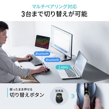 ブルーLEDマウス Bluetooth/ワイヤレス サンワダイレクト