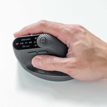 ブルーLEDマウス Bluetooth/ワイヤレス 充電式 サンワダイレクト