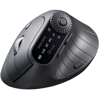 ブルーLEDマウス Bluetooth/ワイヤレス 充電式 サンワダイレクト