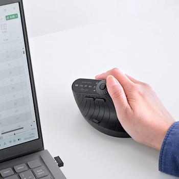 ブルーLEDマウス Bluetooth/ワイヤレス 充電式 サンワダイレクト