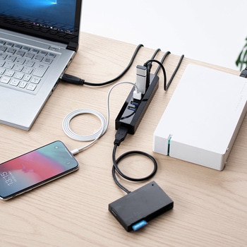 USBハブ USB 5Gbps スイッチ付き サンワダイレクト