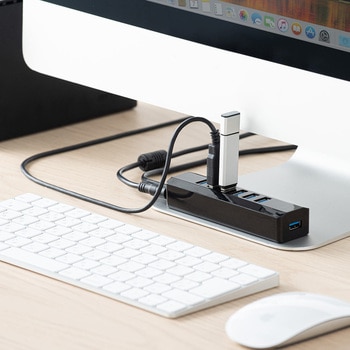USBハブ USB 5Gbps スイッチ付き サンワダイレクト