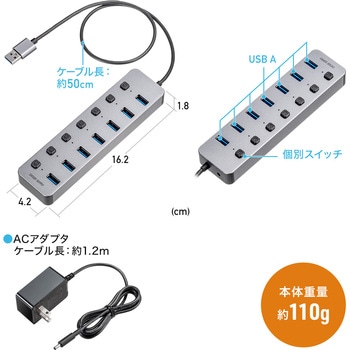 USBハブ USB 5Gbps サンワダイレクト