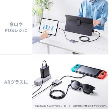 USB TypeCアダプタ USB 5Gbps PD100W対応 サンワダイレクト