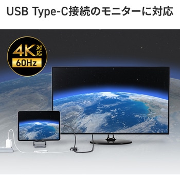 USB TypeCアダプタ USB 5Gbps PD100W対応 サンワダイレクト