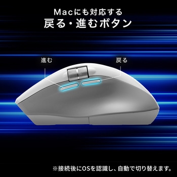 ブルーLEDマウス Bluetooth サイドホイール付き サンワダイレクト