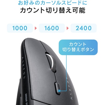 ブルーLEDマウス Bluetooth/ワイヤレス 軽量 サンワダイレクト