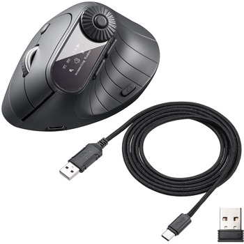 ブルーLEDマウス Bluetooth/ワイヤレス 充電式 サンワダイレクト