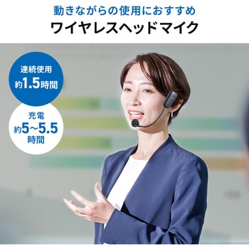 マイク ワイヤレス/ヘッドタイプ 400-SP115用 サンワダイレクト